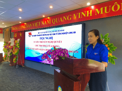 Đoàn trường DLA với Hội nghị “Tuyên truyền Nghị quyết chủ trương của Đảng, Nghị quyết kết luận chương trình Đoàn”