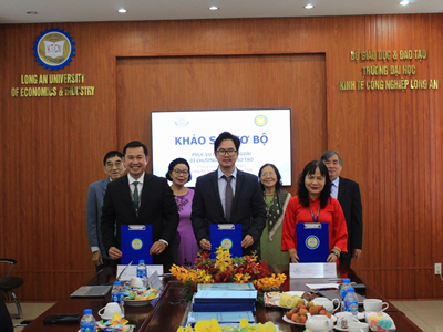 Đoàn đánh giá ngoài CEA-SAIGON khảo sát sơ bộ tại Trường Đại học Kinh tế Công nghiệp Long An - DLA sẵn sàng cho đợt khảo sát chính thức vào tháng 6-2025