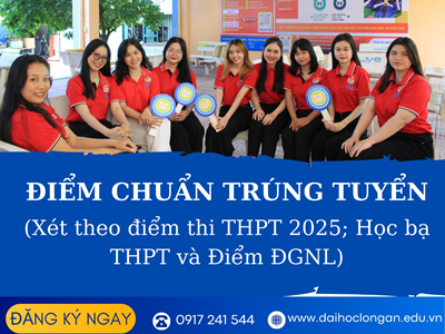 TRƯỜNG DLA CÔNG BỐ ĐIỂM CHUẨN TRÚNG TUYỂN ĐẠI HỌC CHÍNH QUY NĂM 2025